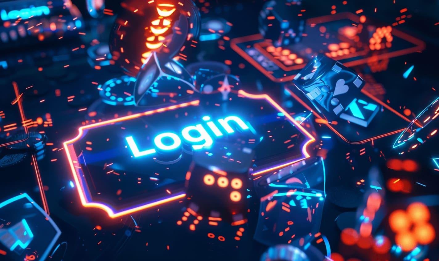 Pengguna menggunakan ponsel untuk masuk ke akun hiburan sports dan casino secara aman